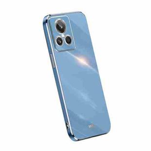 For Realme GT2 Explorer Master XINLI Straight Edge 6D Electroplate TPU Phone Case(Celestial Blue)