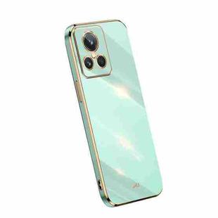 For Realme GT2 Explorer Master XINLI Straight Edge 6D Electroplate TPU Phone Case(Mint Green)