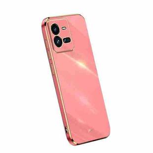 For vivo iQOO 10 Pro XINLI Straight Edge 6D Electroplate TPU Phone Case(Hawthorn Red)