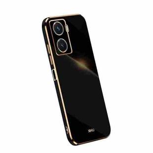 For vivo Y77 5G XINLI Straight Edge 6D Electroplate TPU Phone Case(Black)
