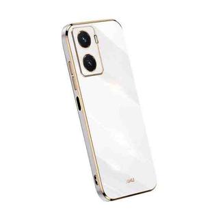 For vivo Y77 5G XINLI Straight Edge 6D Electroplate TPU Phone Case(White)