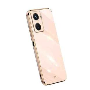 For vivo Y77 5G XINLI Straight Edge 6D Electroplate TPU Phone Case(Pink)