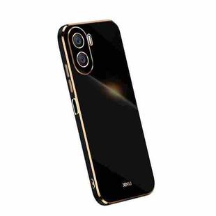 For Honor X40i XINLI Straight Edge 6D Electroplate TPU Phone Case(Black)
