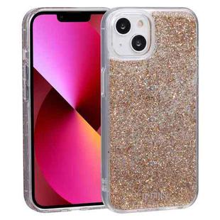 For iPhone 14 Plus DFANS DESIGN Starry Sky Epoxy Phone Case (Gold)