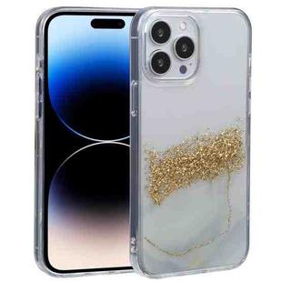 For iPhone 14 Pro Max DFANS DESIGN Dual-color Starlight Shining Phone Case (White)