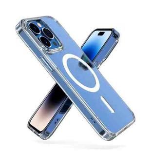 For iPhone 14 Pro Mutural Jingtou Series MagSafe Magnetic Phone Case(Clear)