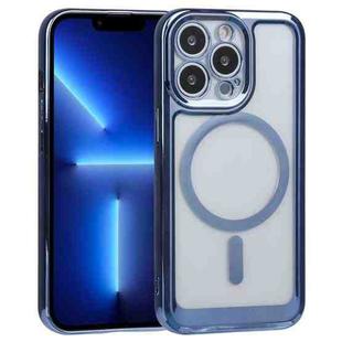 For iPhone 13 Pro MagSafe Electroplating TPU Phone Case (Blue)