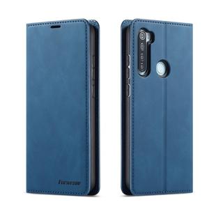 For Xiaomi Redmi Note 8 Pro Forwenw Dream Series Oil Edge Strong Magnetism Horizontal Flip Leather Case with Holder & Card Slots & Wallet & Photo Frame(Blue)