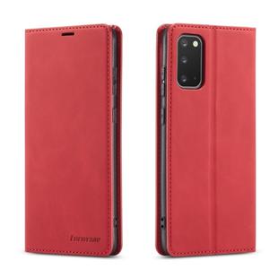 For Galaxy S20 Plus Forwenw Dream Series Oil Edge Strong Magnetism Horizontal Flip Leather Case with Holder & Card Slots & Wallet & Photo Frame(Red)