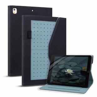 Business Storage Smart Leather Tablet Case For iPad 10.2 2019 / Air 2019 10.5 / 10.2 2020(Black)