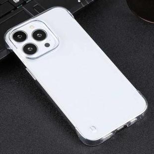 For iPhone 14 Pro Half Edging PC Phone Case(Transparent)