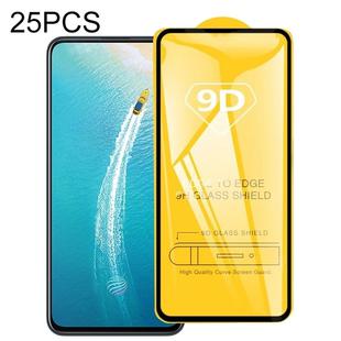 For Vivo V17 25 PCS 9D Full Glue Full Screen Tempered Glass Film