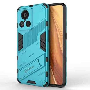 For Realme GT2 Explorer Master PC + TPU Shockproof Case with Invisible Holder(Blue)