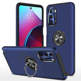 For Motorola Moto G Stylus 5G 2022 PC + TPU Shockproof Magnetic Phone Case with Invisible Ring Holder(Blue)