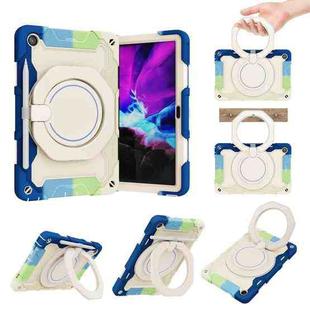 For Lenovo Tab M10 Plus 3rd Gen Armor Contrast Color Silicone + PC Tablet Case(Colorful Blue)