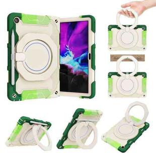 For Lenovo Tab M10 Plus 3rd Gen Armor Contrast Color Silicone + PC Tablet Case(Colorful Green)