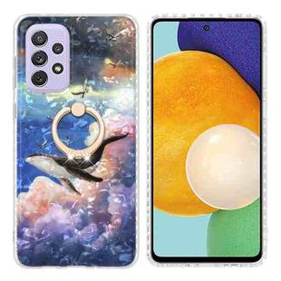 For Samsung Galaxy A33 5G Ring Holder 2.0mm Airbag TPU Phone Case(Whale)
