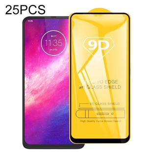 For Motorola One Hyper 25 PCS 9D Full Glue Full Screen Tempered Glass Film