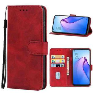 For OPPO Reno8 4G Leather Phone Case(Red)