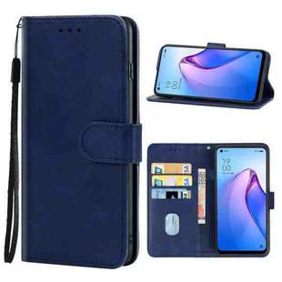 For OPPO Reno8 4G Leather Phone Case(Blue)