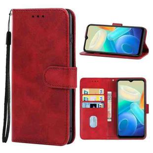 For vivo Y02s / Y16 Leather Phone Case(Red)