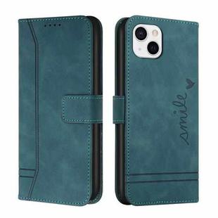 For iPhone 14 Retro Skin Feel Horizontal Flip Leather Phone Case (Army Green)
