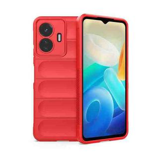 For vivo Y77 5G Global Magic Shield TPU + Flannel Phone Case(Red)