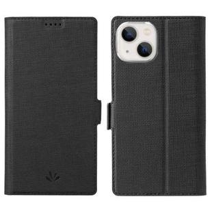 For iPhone 13 mini ViLi K Series Dual-side Buckle Magsafe Leather Phone Case (Black)