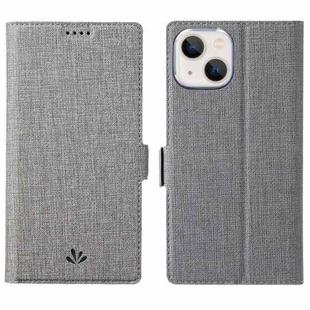 For iPhone 13 mini ViLi K Series Dual-side Buckle Magsafe Leather Phone Case (Grey)