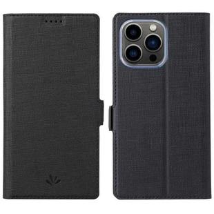 For iPhone 13 Pro ViLi K Series Dual-side Buckle Magsafe Leather Phone Case (Black)