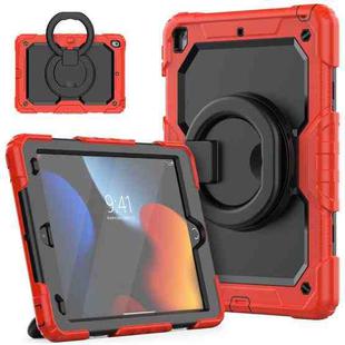 For iPad 10.2 2021 / 2020 / 2019 Bracelet Holder Silicone + PC Tablet Case(Red)