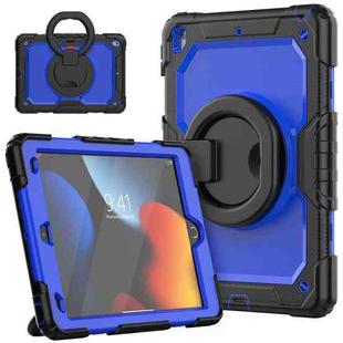 For iPad 10.2 2021 / 2020 / 2019 Bracelet Holder Silicone + PC Tablet Case(Dark Blue)