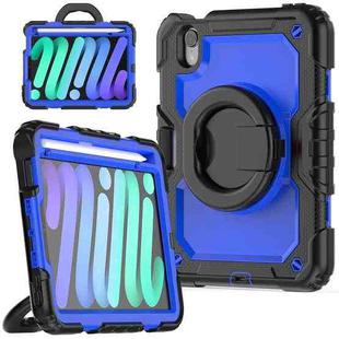 For iPad mini 6 Bracelet Holder Silicone + PC Tablet Case(Dark Blue)