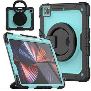 For iPad Pro 12.9 2021 Bracelet Holder Silicone + PC Tablet Case(Light Blue)