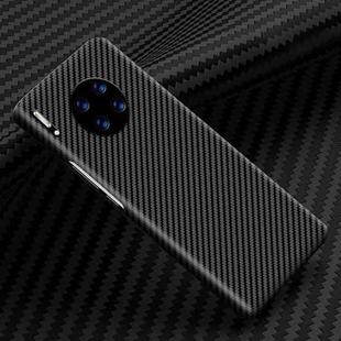 For Huawei Mate 30 Carbon Fiber Texture Shockproof Phone Case(Black)