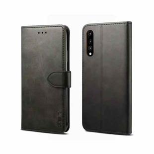 For Huawei P20 Pro GUSSIM Business Style Horizontal Flip Leather Case with Holder & Card Slots & Wallet(Black)