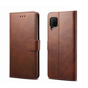 For Huawei P40 Lite/Nova 6 SE/7i GUSSIM Business Style Horizontal Flip Leather Case with Holder & Card Slots & Wallet(Brown)