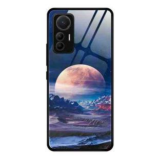 For Xiaomi 12 Lite Colorful Painted Glass Phone Case(Moon Hill)