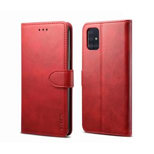 For Galaxy S20 GUSSIM Business Style Horizontal Flip Leather Case with Holder & Card Slots & Wallet(Red)