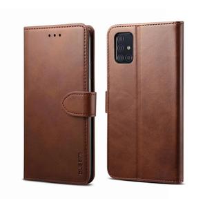 For Galaxy S20 Ultra GUSSIM Business Style Horizontal Flip Leather Case with Holder & Card Slots & Wallet(Brown)