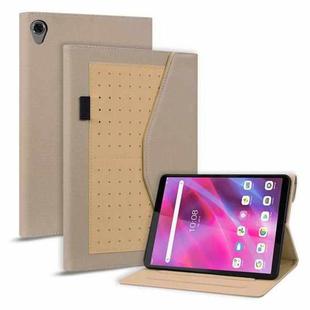 For Lenovo Tab M8 Business Storage Leather Tablet Case(Khaki)