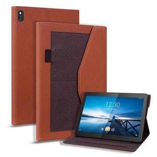 For Lenovo Tab M10 TB-X605L Business Storage Leather Tablet Case(Brown)