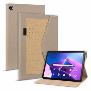 For Lenovo Tab M10 HD 2nd Gen Business Storage Leather Tablet Case(Khaki)