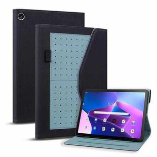 For Lenovo Tab M10 Plus Business Storage Leather Tablet Case(Black)