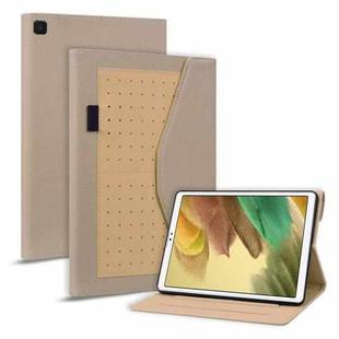 For Samsung Galaxy Tab A7 Lite Business Storage Leather Tablet Case(Khaki)