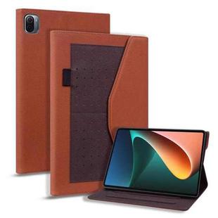 For Xiaomi Pad 5 Business Storage Leather Tablet Case(Brown)