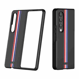 For Samsung Galaxy Z Fold4 Skin Feel Painted Frosted Phone Case(Black Color Bar)