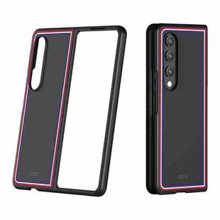 For Samsung Galaxy Z Fold4 Skin Feel Painted Frosted Phone Case(Checkered Black)