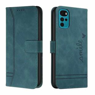 For Motorola Moto G22 Retro Skin Feel Horizontal Flip Leather Phone Case(Army Green)