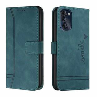 For Motorola Moto G41 Retro Skin Feel Horizontal Flip Leather Phone Case(Army Green)